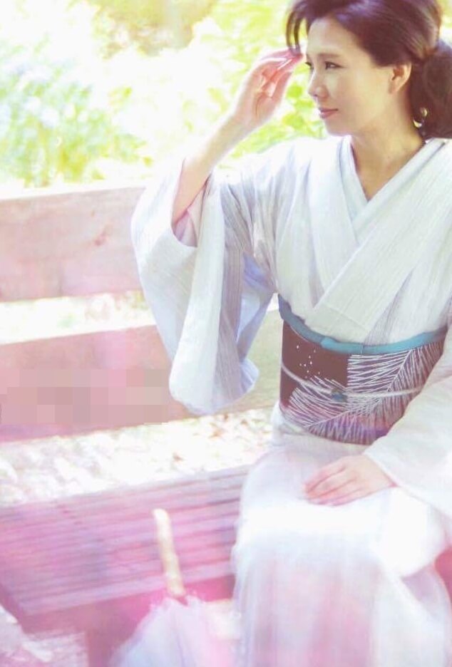 麻入り透け感あり白生地からの誂えターコイズ単仕立て長襦袢 やすく