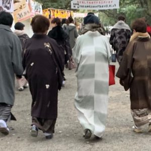 着物の防寒具ストール